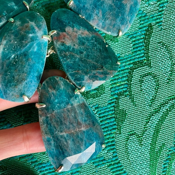 Kendra Scott Harlow Necklace Aqua Apatite NWT - Picture 7 of 12